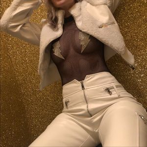 Dolls Kill White faux leather pants